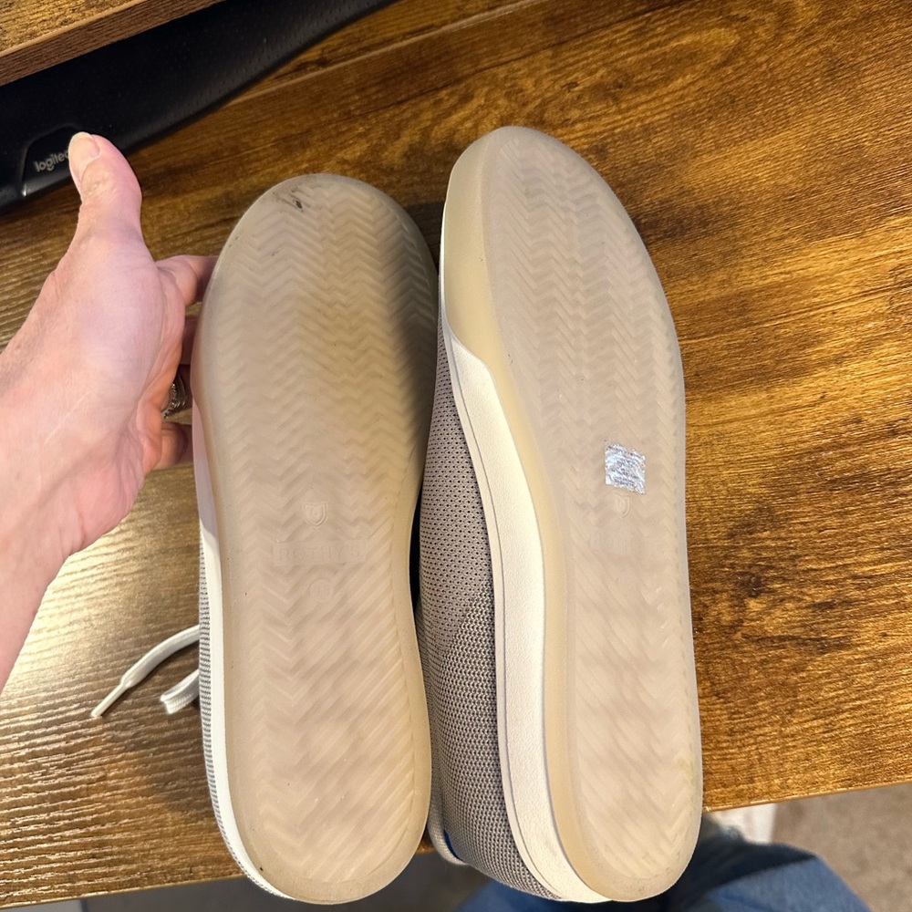 Rothy's Light Gray Knit Sneakers - Picture 3 of 4